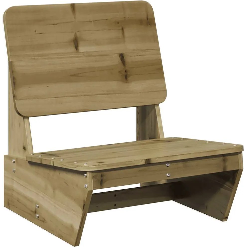 vidaXL Scaune de grădină, 60x64x70,5 cm, lemn de pin impregnat