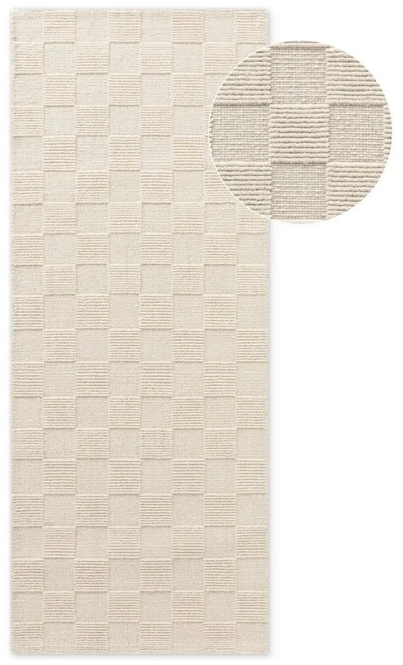 Covor tip traversă crem țesut manual din lână 80x200 cm Scala – Villeroy&amp;Boch