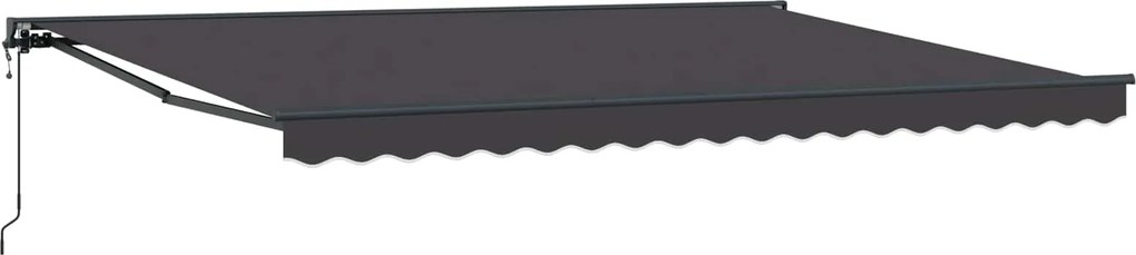 vidaXL Cort electric retractabil Antracit 4 x 2 m