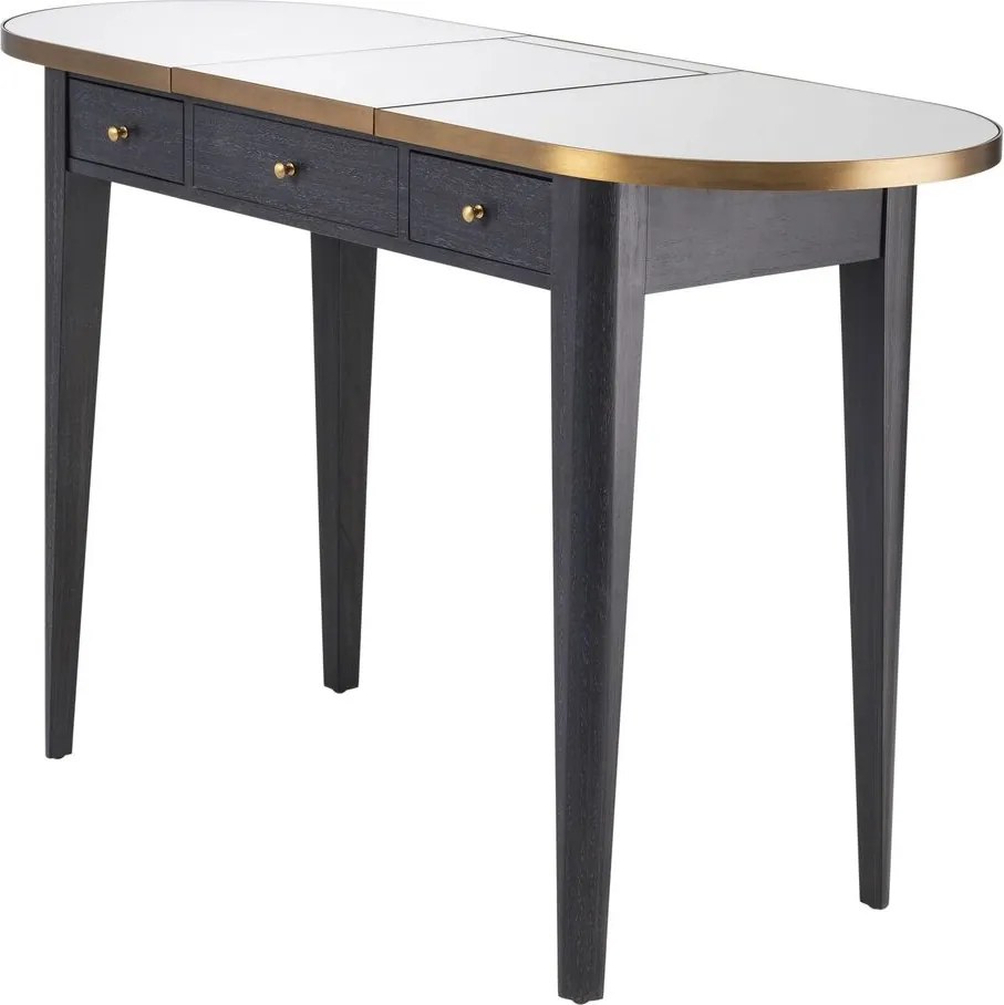 Masa de machiaj design elegant LUX Toulouse, gri carbune 114436 HZ