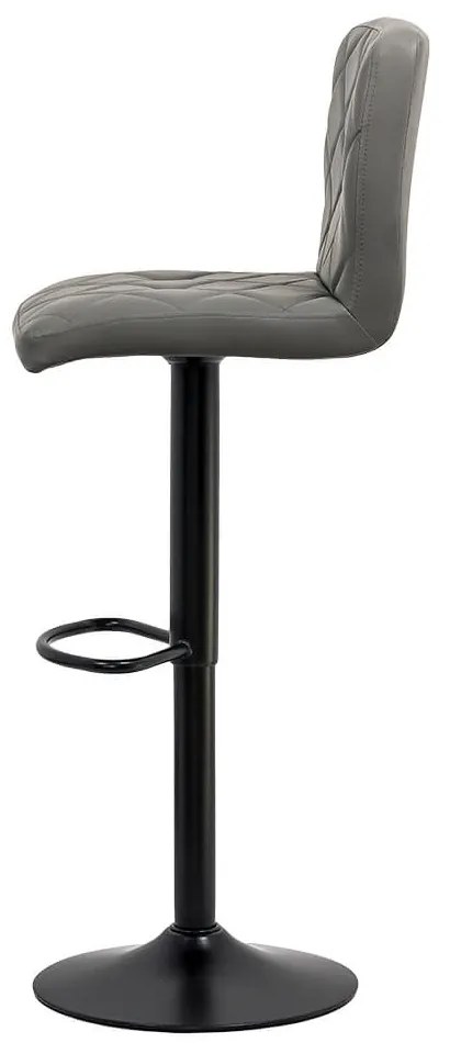 Scaun de bar gri ABS 147 – piele sintetică, reglabil, modern