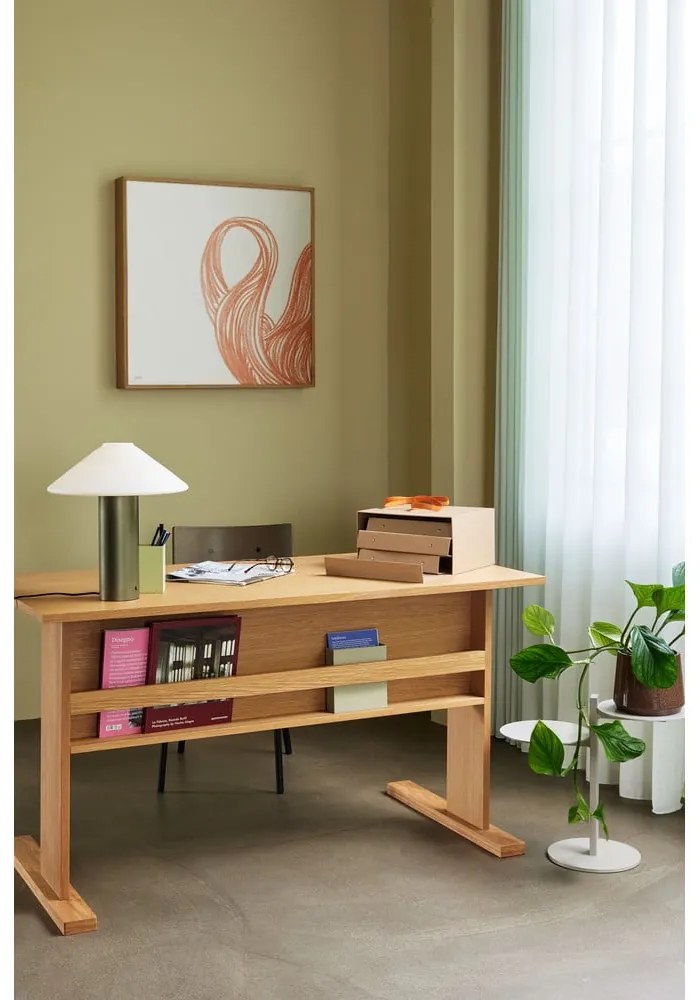 Birou cu blat cu aspect de lemn de stejar 70x140 cm Forma – Hübsch