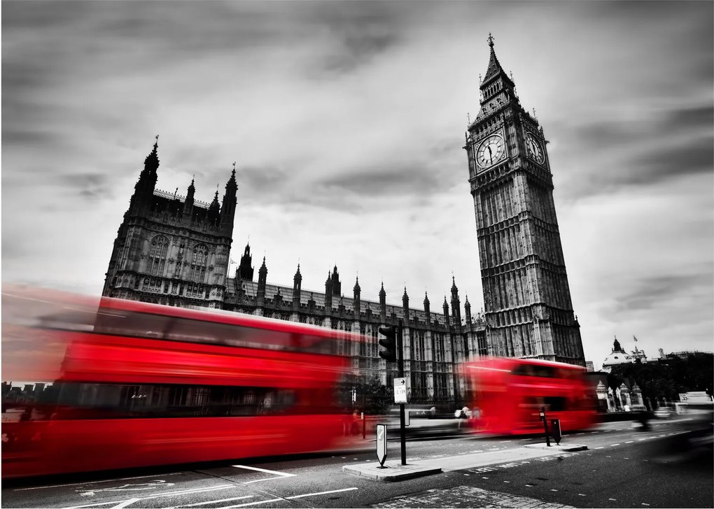 Tablou pe sticlă - Houses of Parliament din Londra (70x50 cm)