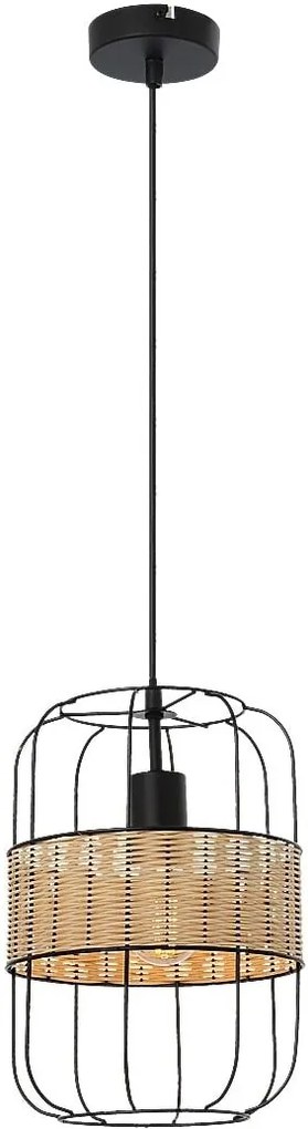 Rabalux Indiana lampă suspendată 1x40 W negru 5283