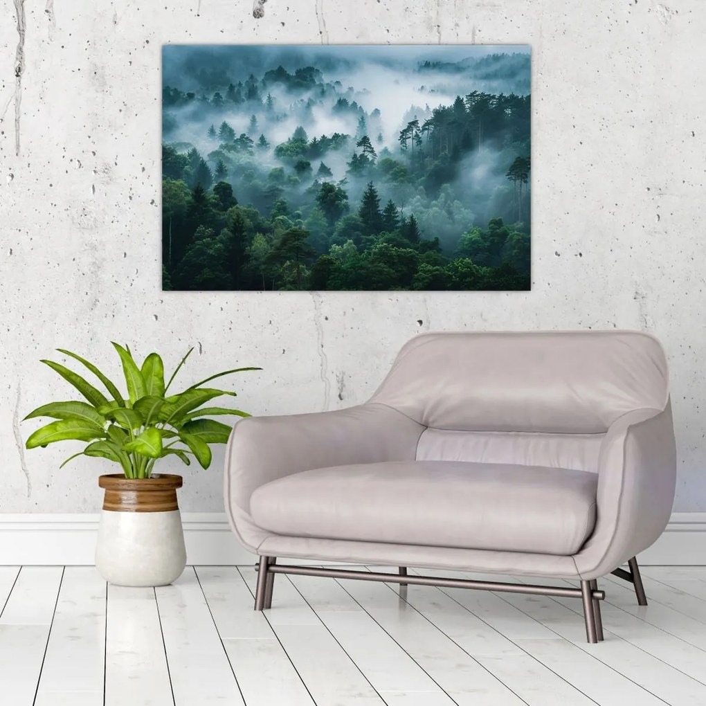Tablou - Pădure în Ceață (90x60 cm)
