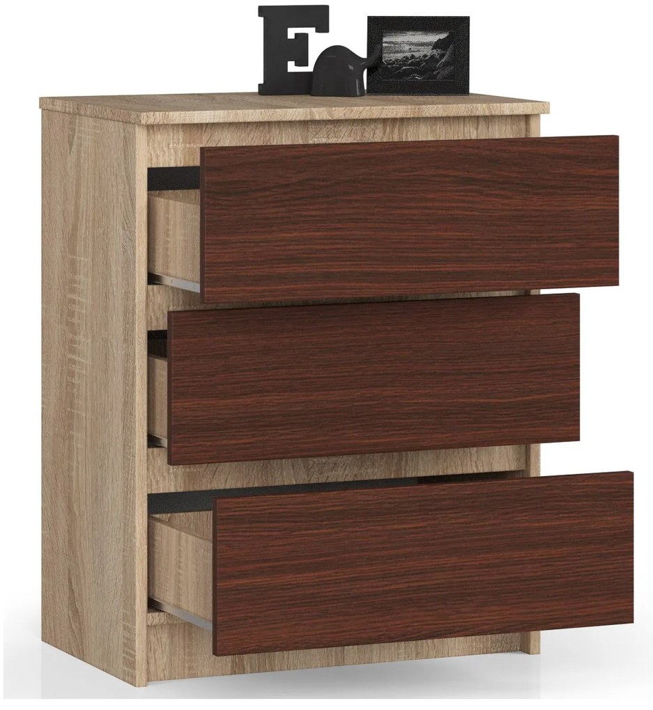 Comodă Kalista II (stejar sonoma + wenge). 1069022