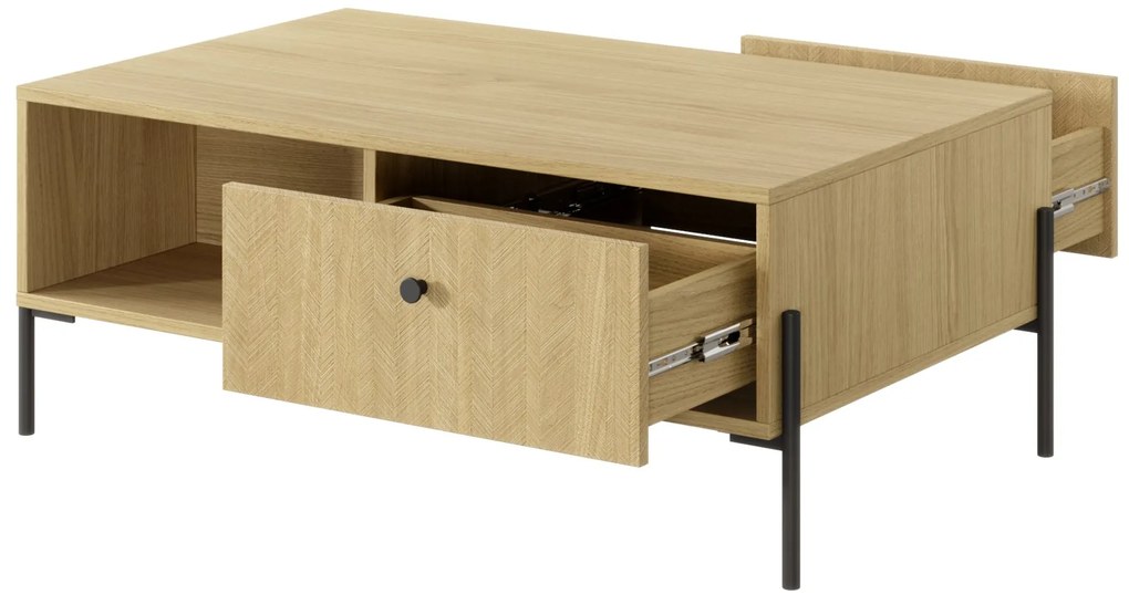 Măsuță de cafea Scandia 2S (Stejar scandi + moloid scandi). 1071391