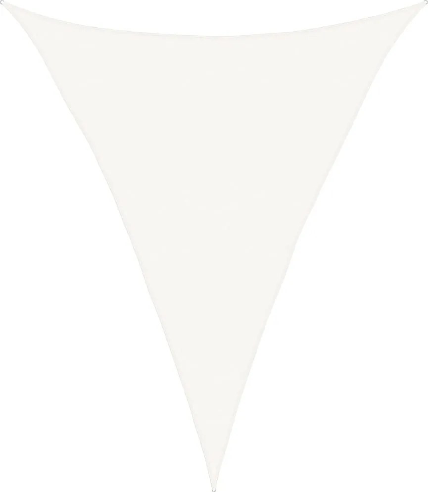 vidaXL Pânză parasolar, alb, 5x6x6 m, 160 g/m², HDPE