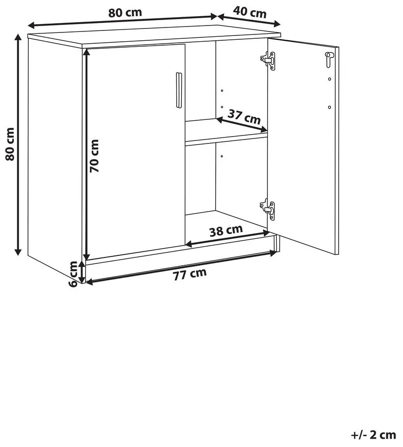 Dulap Zirkone (Alb + gri) . 1076653