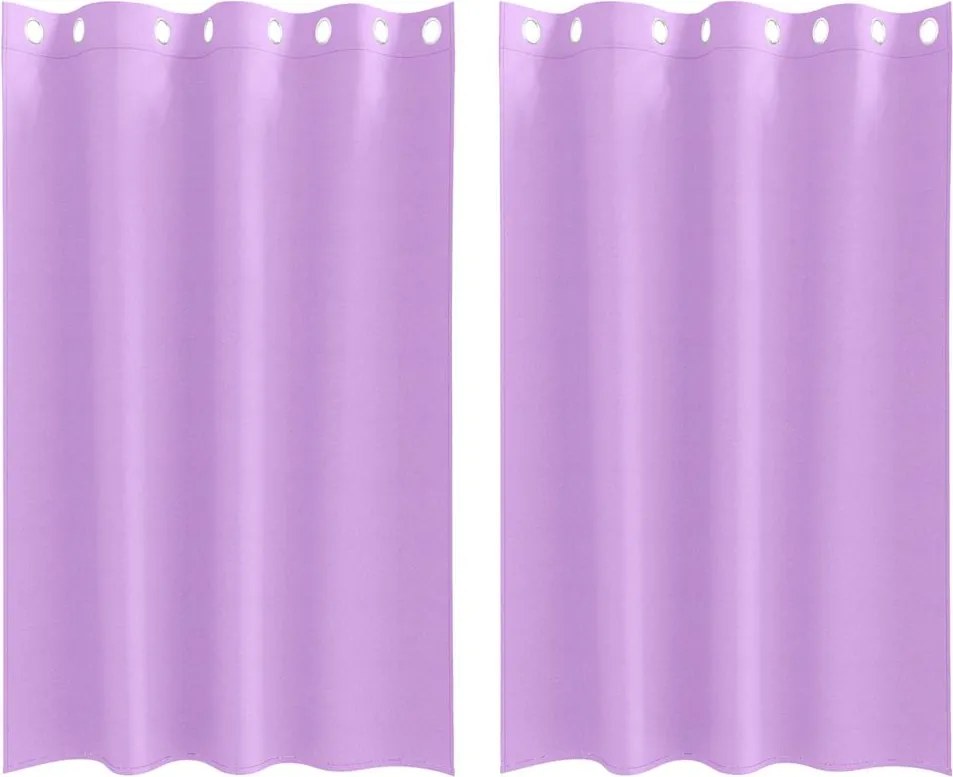 vidaXL Perdele Opaque cu Inel 2 pcs Violet 175 x 140 cm Poliester