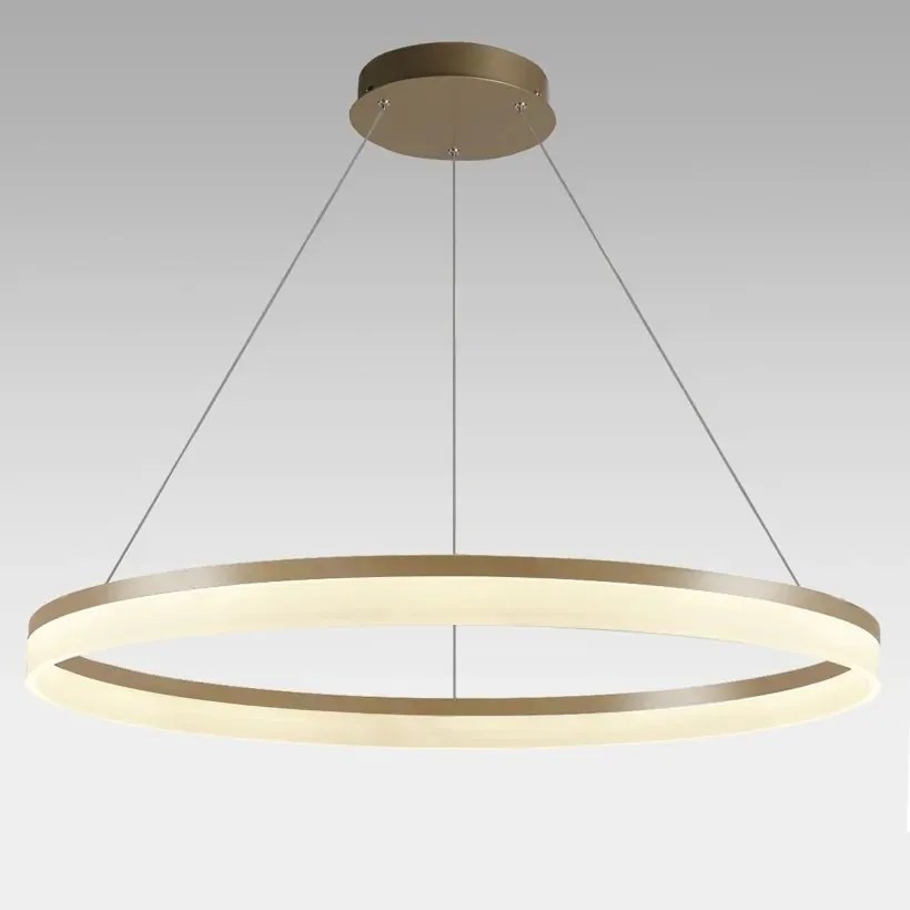 Lustra LED XXL circulara suspendata Ara 100cm, Gold