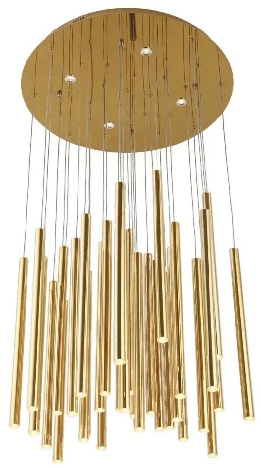 Lustra LED dimabila design Premium Class Quality 62cm ORGANIC FAT GOLD P0242 MX