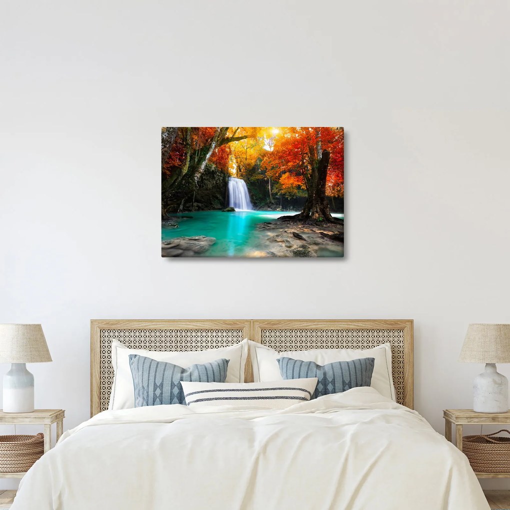 Tablou - Laguna de Smarald (70x50 cm)