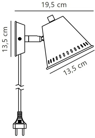 Spot de perete Nordlux PINE 1xGU10/15W/230V