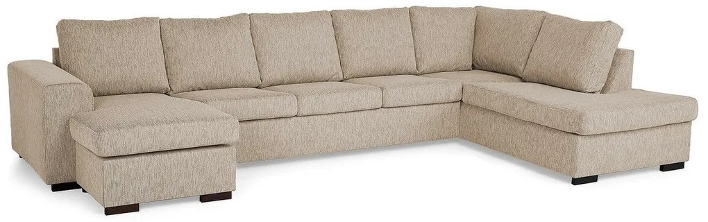 Colțar Scandinavian Choice B104Beige, 356x287x82cm, Picioare: Lemn