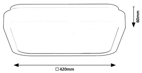 Plafonieră LED pentru baie Rabalux 71256 SAMIRA LED/48W/230V IP44 negru
