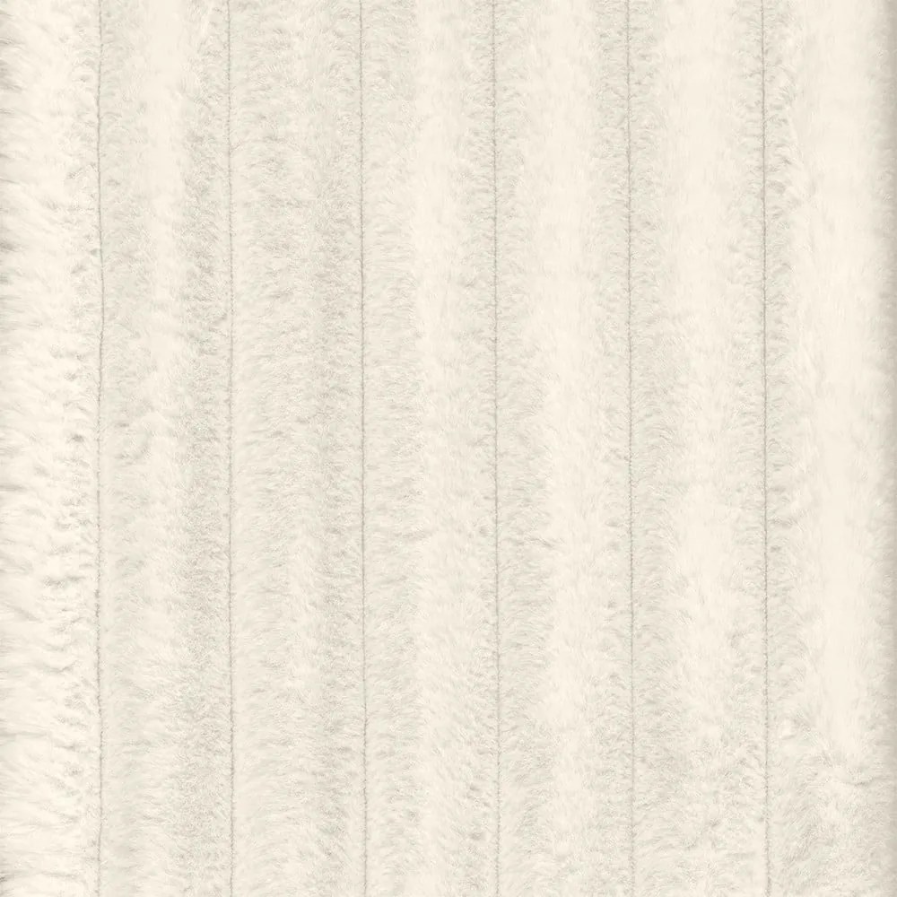 Colțar crem cu tapițerie din catifea reiată (cu colț pe partea stângă, cu șezlong) Martin – Ropez