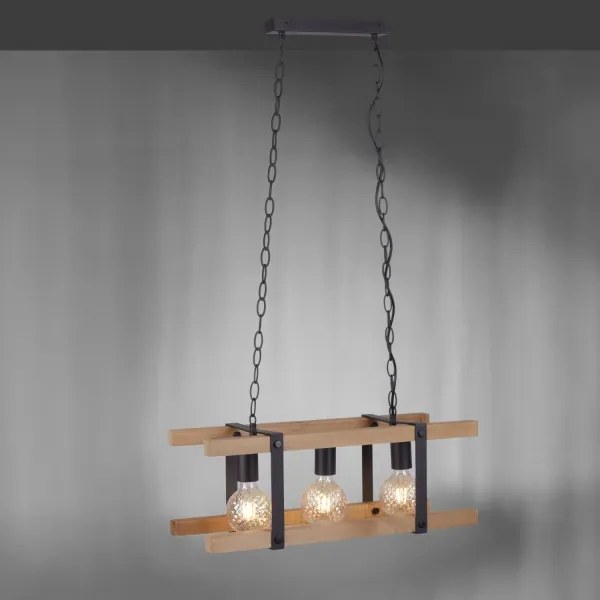 Leuchten Direkt 15683-79 - Lustră pe lanț EDITH 3xE27/60W/230V