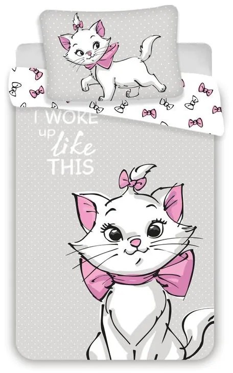 Disney Marie Grey lenjerie de pat pentru copii 100×135 cm, 40×60 cm