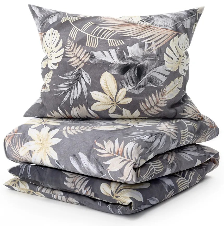 Lenjerie de pat din microfibra LUVIO gri hoteliera cu buzunar Dimensiune lenjerie de pat: 70 x 90 cm | 140 x 220 cm