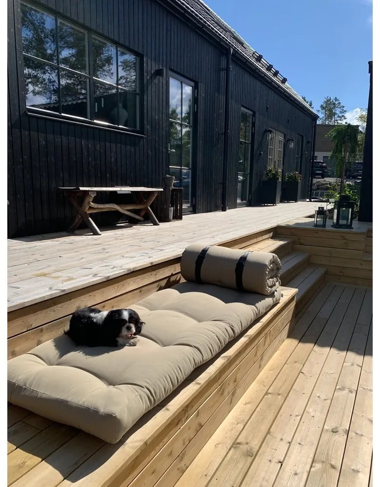 Fotoliu extensibil adecvat pentru exterior Karup Design Design OUT™ Buckle Up Beige, bej