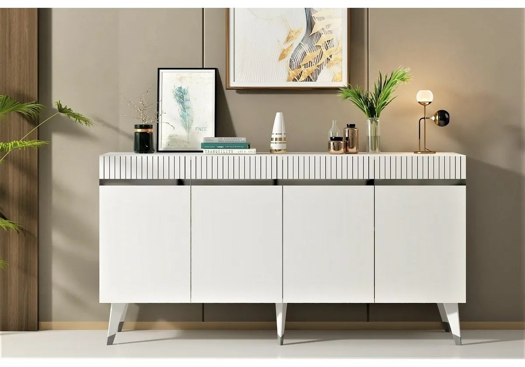 Dulap Defne  White and Silver