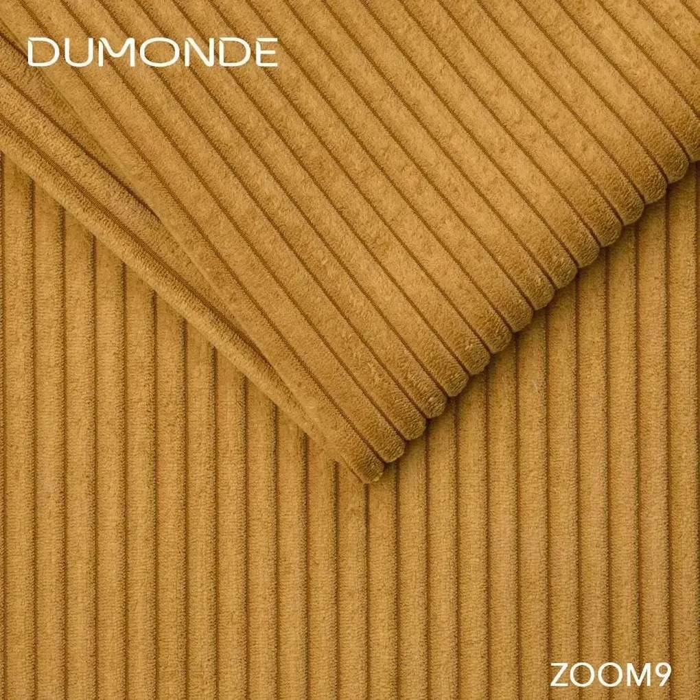 Colțar extensibil dumonde cu ladă de depozitare si sezut confortabil din spuma high-density, Gloria Zoom Mustar II 320x183 cm