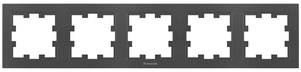 Rama 5 module orizontala, IP20, Grafit, Panasonic Karre Plus 55