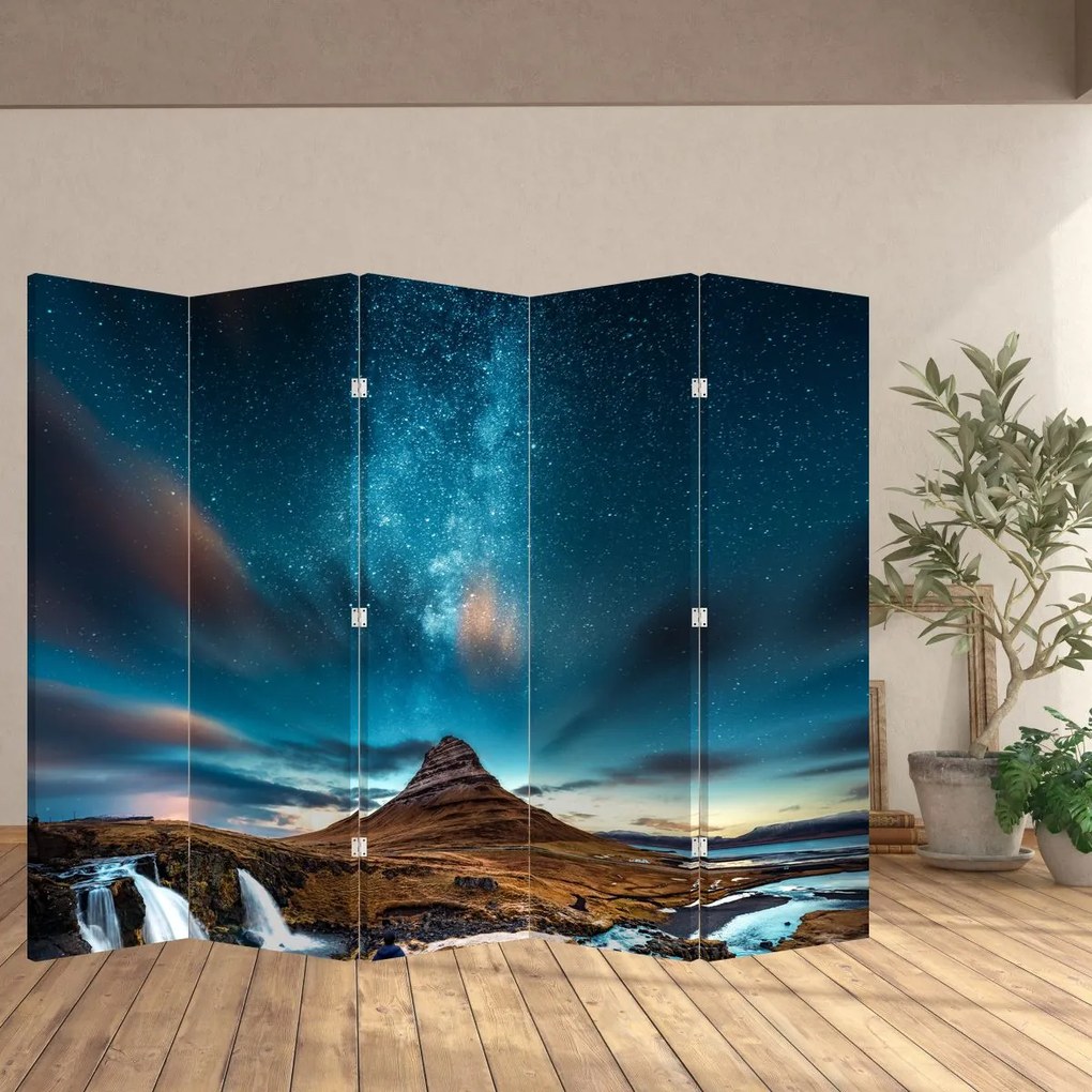Paravan - Calea lactee alabastră (210x170 cm)