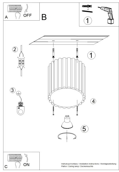 Sollux SL.1804 - Spot AURA, 1xGU10/10W/230V, 10 cm, maro