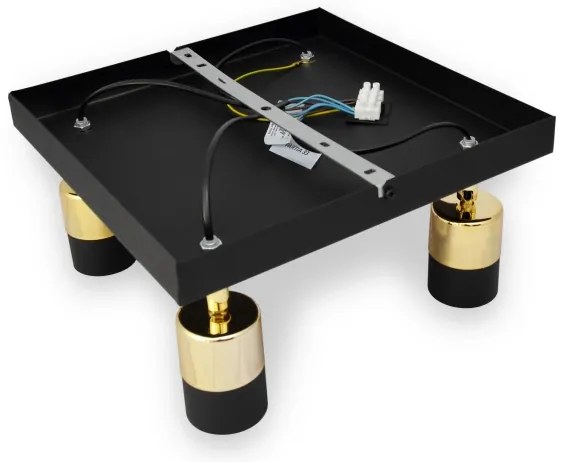 Spot LED TUBSSON 4xGU10/4,8W/230V negru/auriu