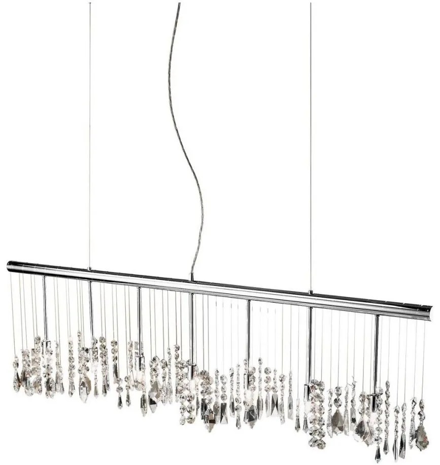 Lustră de cristal pe cablu Kolarz 104.87.5 STRETTA 7xG9/40W/230V crom lucios