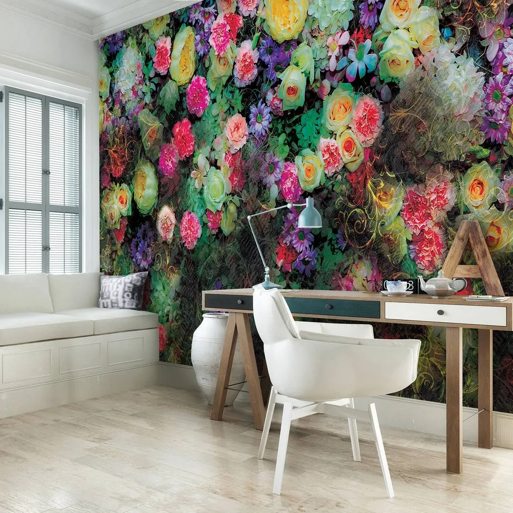 Fototapet - Flori colorate (152,5x104 cm), în 8 de alte dimensiuni noi