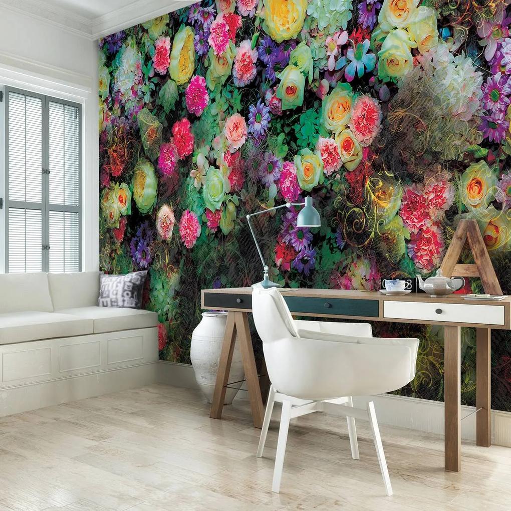 Fototapet - Flori colorate (254x184 cm), în 8 de alte dimensiuni noi