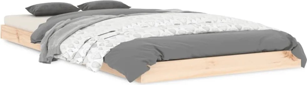 vidaXL Cadru de pat, 90x190 cm, single, lemn masiv de pin