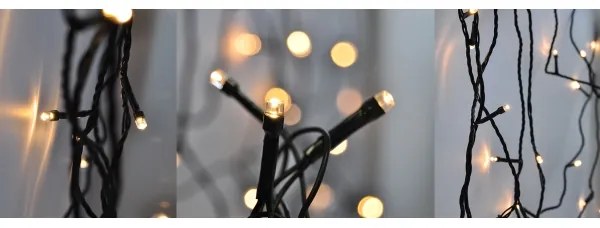 Instalație LED de Crăciun de exterior 50xLED/8 funcții 8m IP44 alb cald Solight 1V110-WW