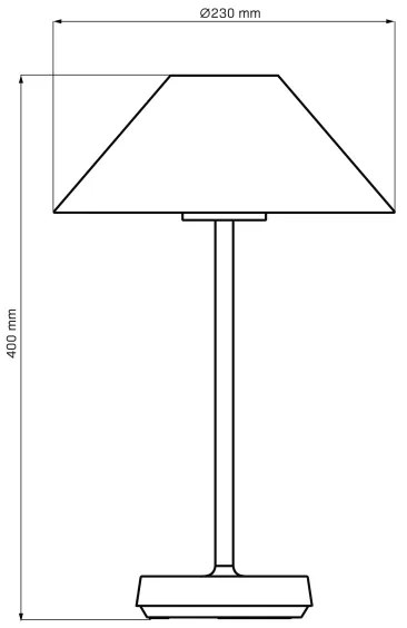 Lampă LED dimabilă de masă SERENGETI LED/3,4W/5V USB 3600 mAh IP44 negru