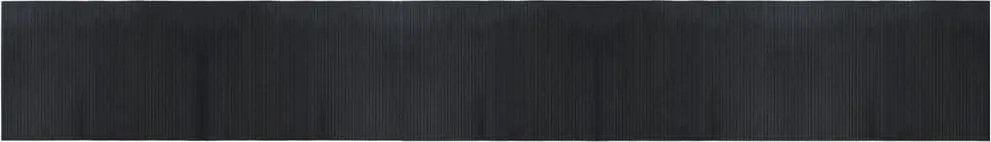 vidaXL Covor dreptunghiular, negru, 70x500 cm, bambus