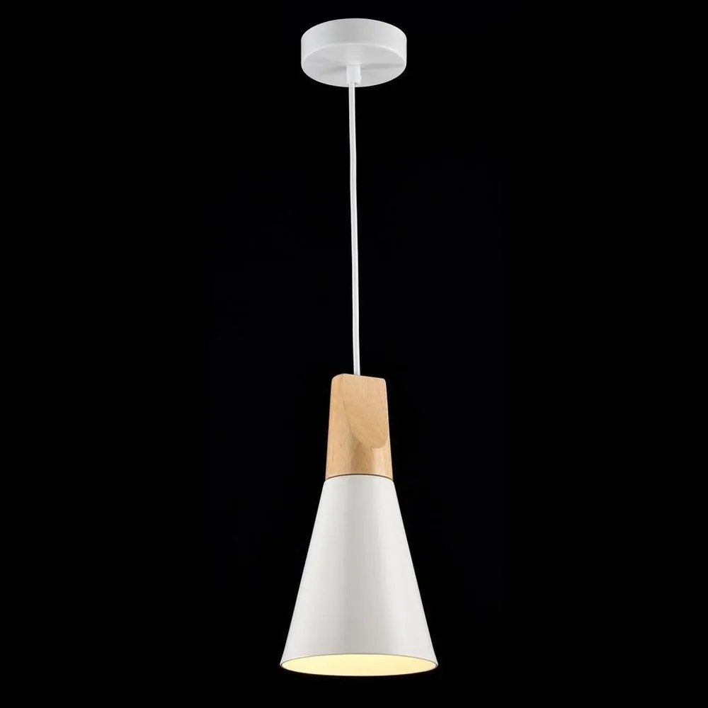 Pendul design modern Bicones alb diam. 14cm MYP359-PL-140-W