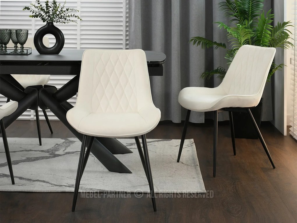 Scaun Aron (crem + negru). 1110860