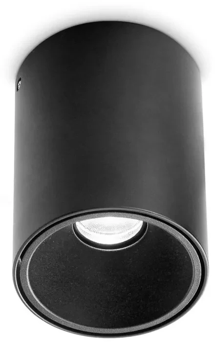 Spot LED aplicat Nitro pl round d10 negru