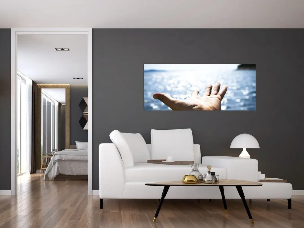 Tabloul cu palma deschisă (120x50 cm)
