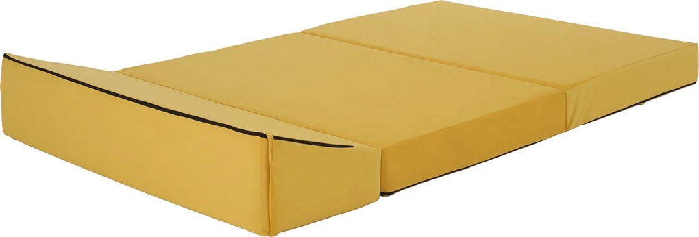 Saltea pliabilă/fotoliu extensibil, 2 in 1, galben, VEDIS