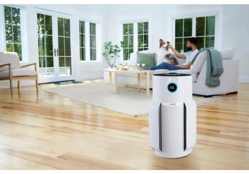 Purificator de aer Shark NeverChange Max HP300EU, Pana la 130 m², 54W, 5 viteze, Nu se schimbă filtrul până la 5 ani, Afișaj LED, Alb