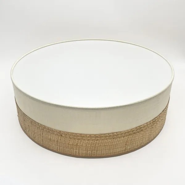 Plafonieră SIRJA BOHO 2xE27/15W/230V Ø 45 cm bej/crem