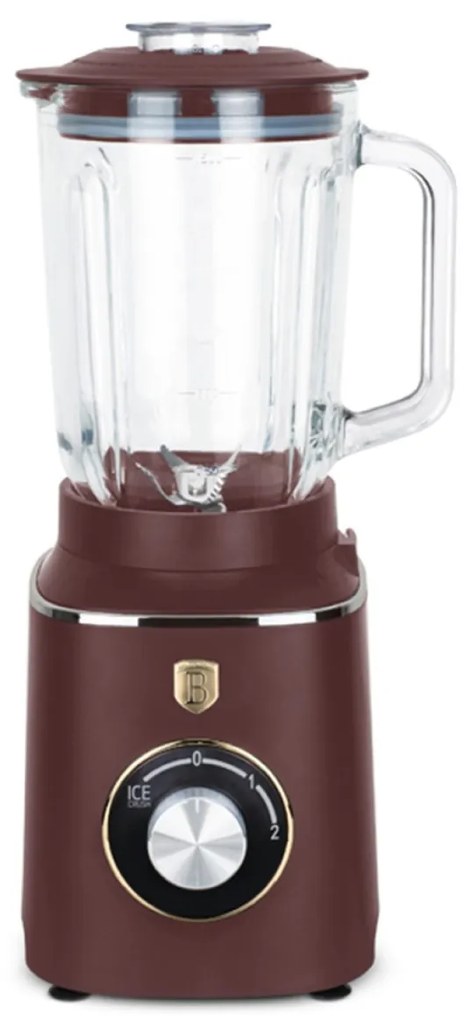 Blender de masa cu borcan de sticla de 1,5 L, BH 9494 Leonardo Collection Berlinger Haus 1000W, functie zdrobire gheata