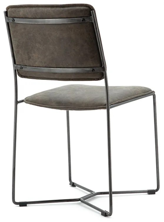 Scaun din piele Mees maro