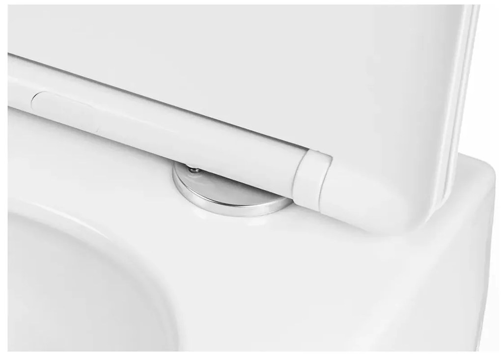 Rea Eddy vas wc cu capac soft-close agatat da alb lucios REA-C6560