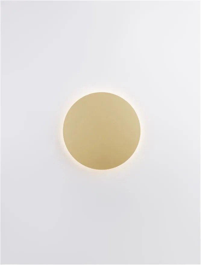 Aplica LED de perete design ambiental CYRCLE 30cm aurie