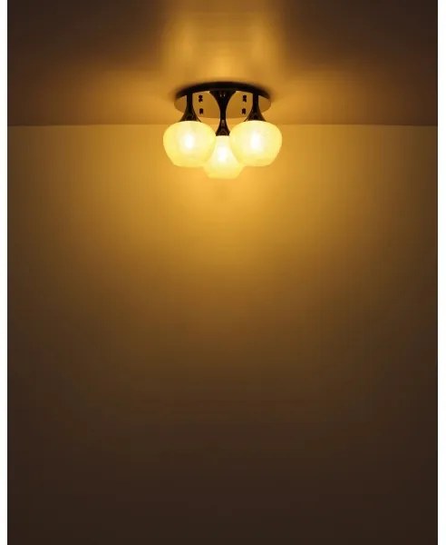 Plafonieră Globo 15548-3DK MAXY 3xE27/40W/230V antracit